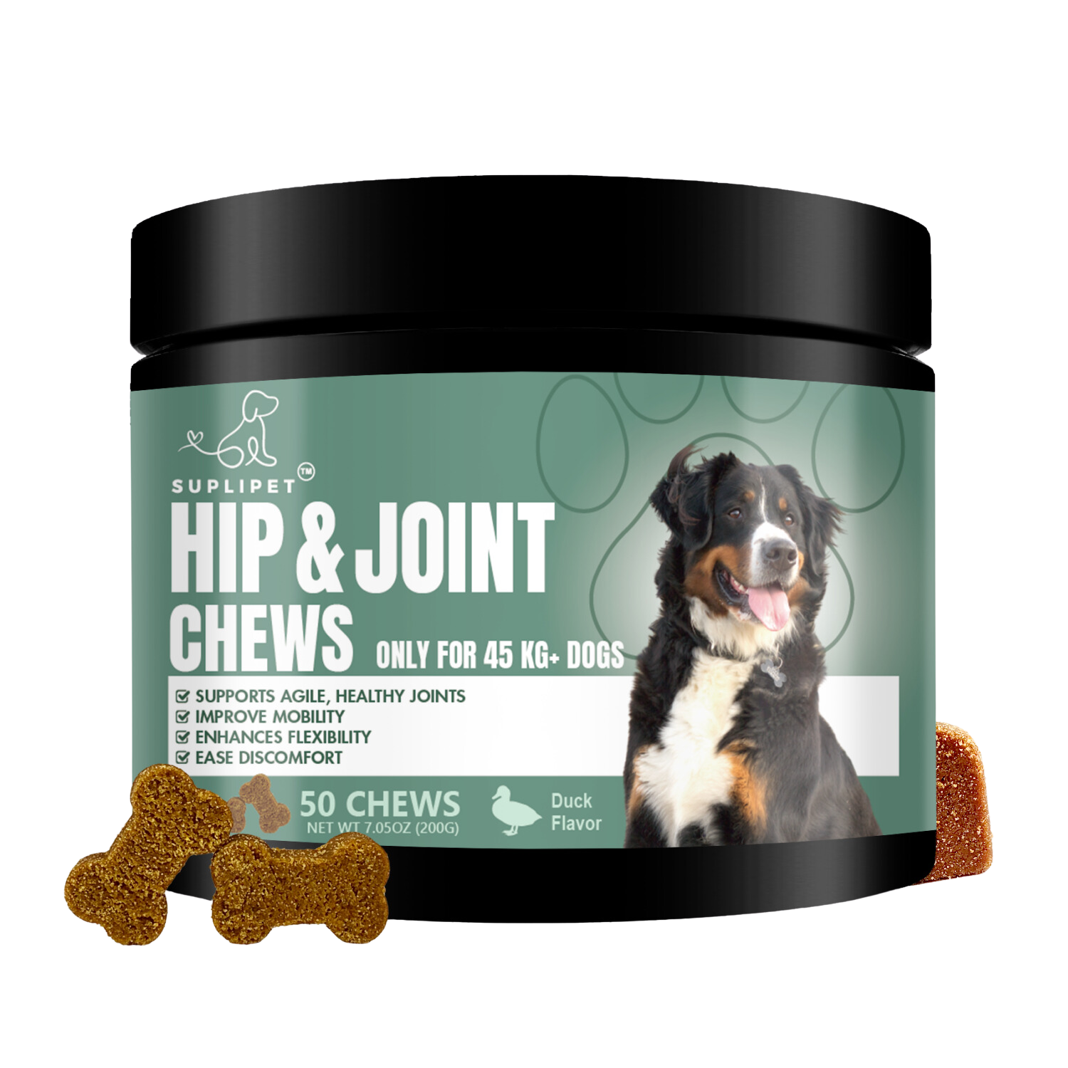 Hip & Joint Chews 45kg+ Dogs